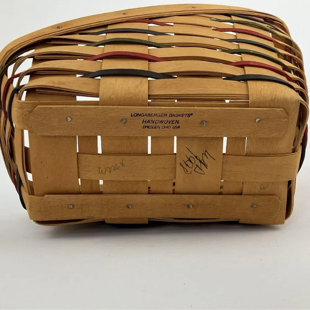 Longaberger Woven Traditions Small Vegetable Basket Set 1993 | Signed VTG (15016